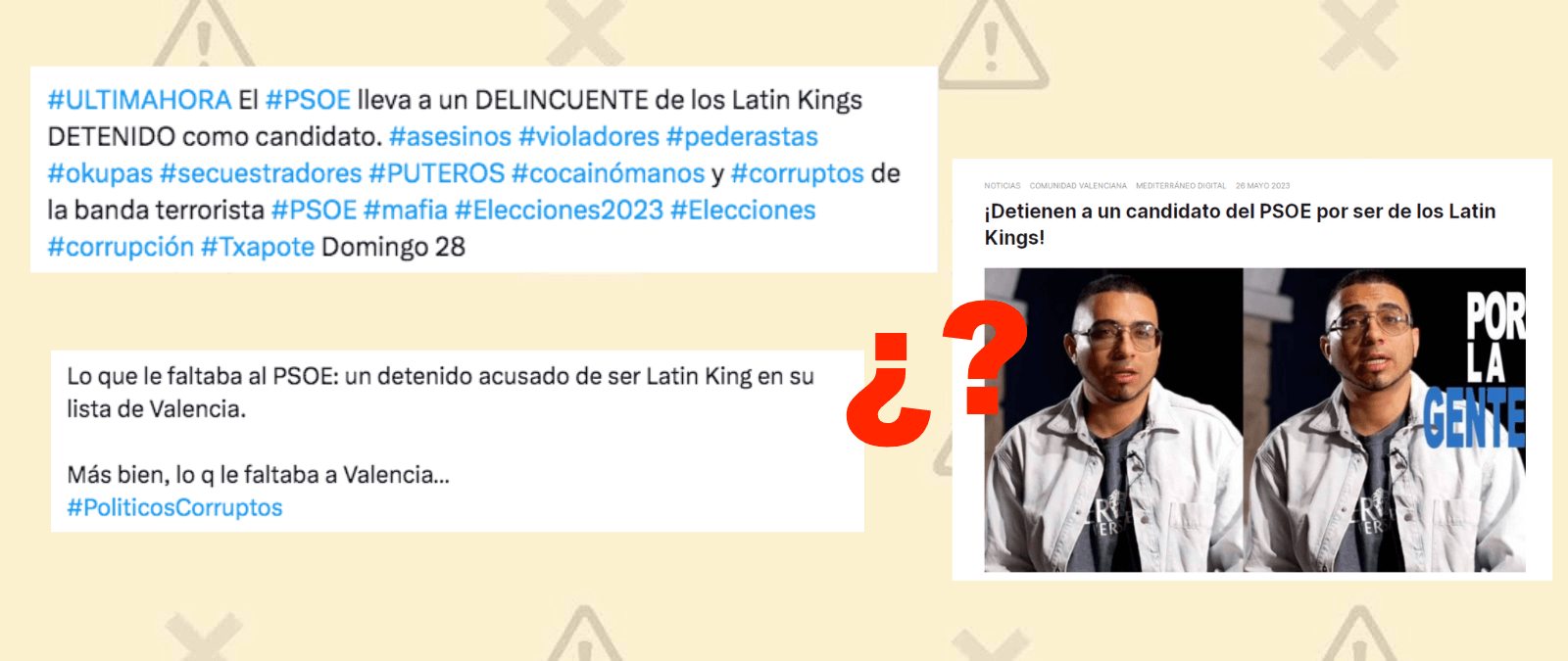 ¿Qué sabemos de la detención y pertenencia a los “Latin Kings” del excandidato del PSOE en Valencia, Camilo Monsalve?