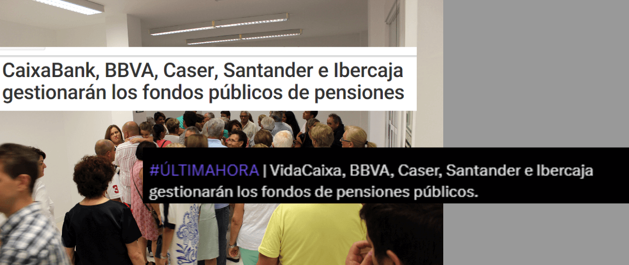 Los fondos de pensiones de promoción pública que gestionarán VidaCaixa, BBVA, Caser, Santander e Ibercaja: no hay que confundirlos con las pensiones públicas