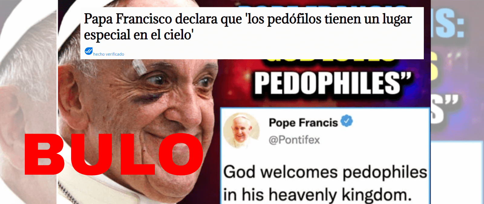 No, el papa Francisco no ha dicho que “los pedófilos tienen un lugar especial en el cielo”