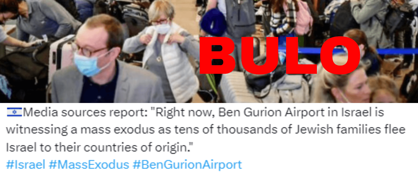No, esta imagen del aeropuerto de Ben Gurion en Israel con largas colas no es de un &quot;éxodo masivo&quot; tras los ataques de Irán