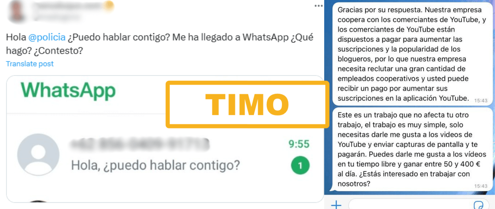 “Hola, ¿puedo hablar contigo?”: cuidado con este mensaje de WhatsApp con el que pretenden ofrecerte un falso trabajo