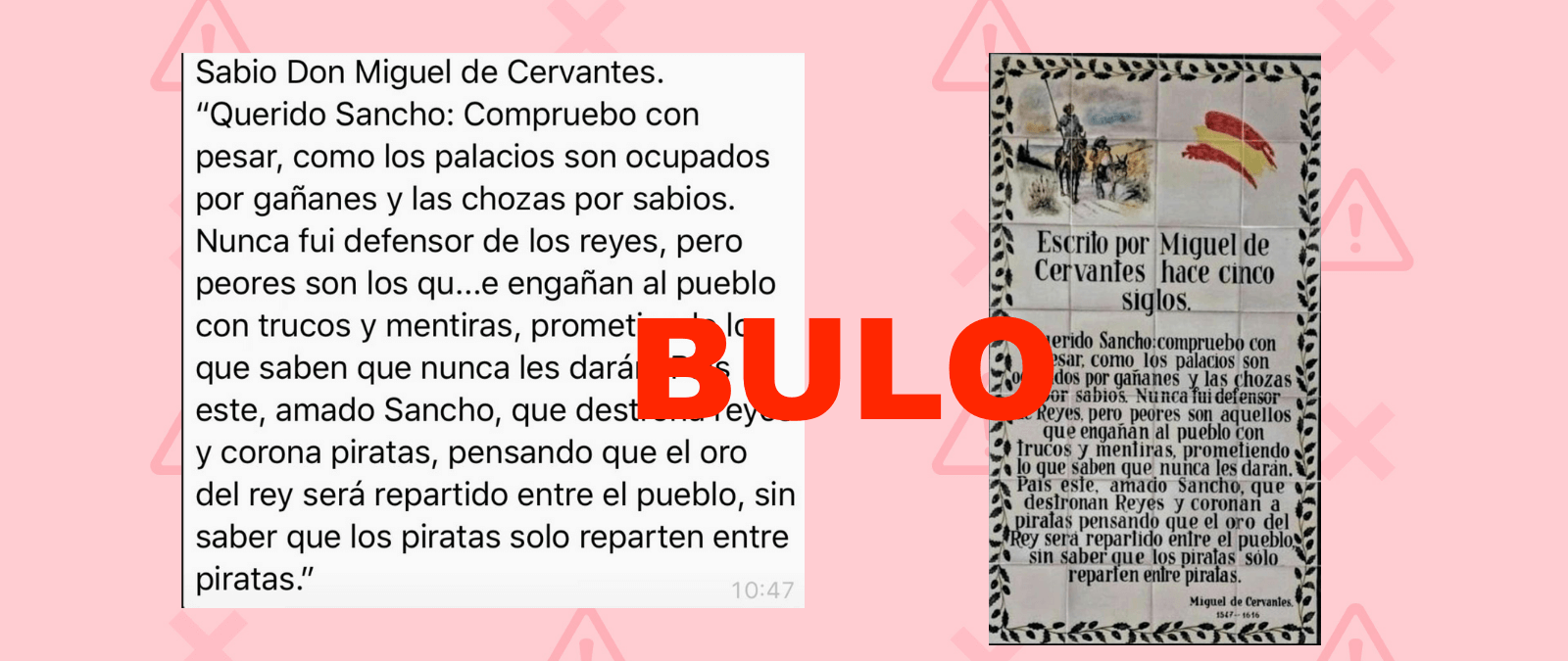 Querido Sancho compruebo con pesar...: la cita falsa sobre reyes y piratas atribuida a Cervantes que no aparece en &#39;El Quijote&#39;