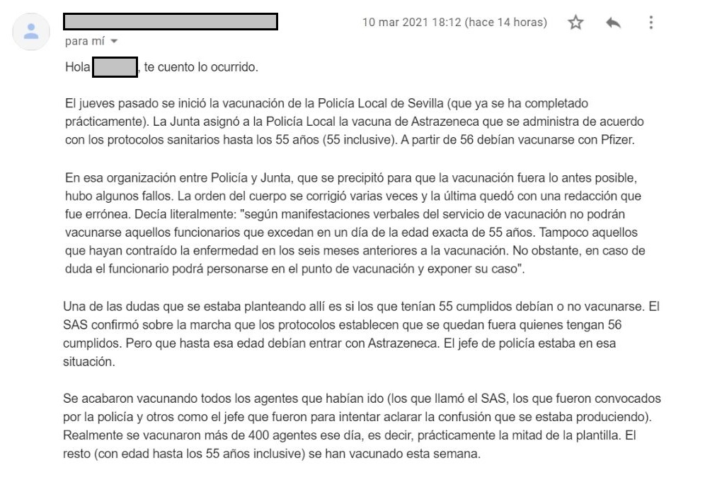 Fragmentos de la respuesta del Ayuntamiento de Sevilla.