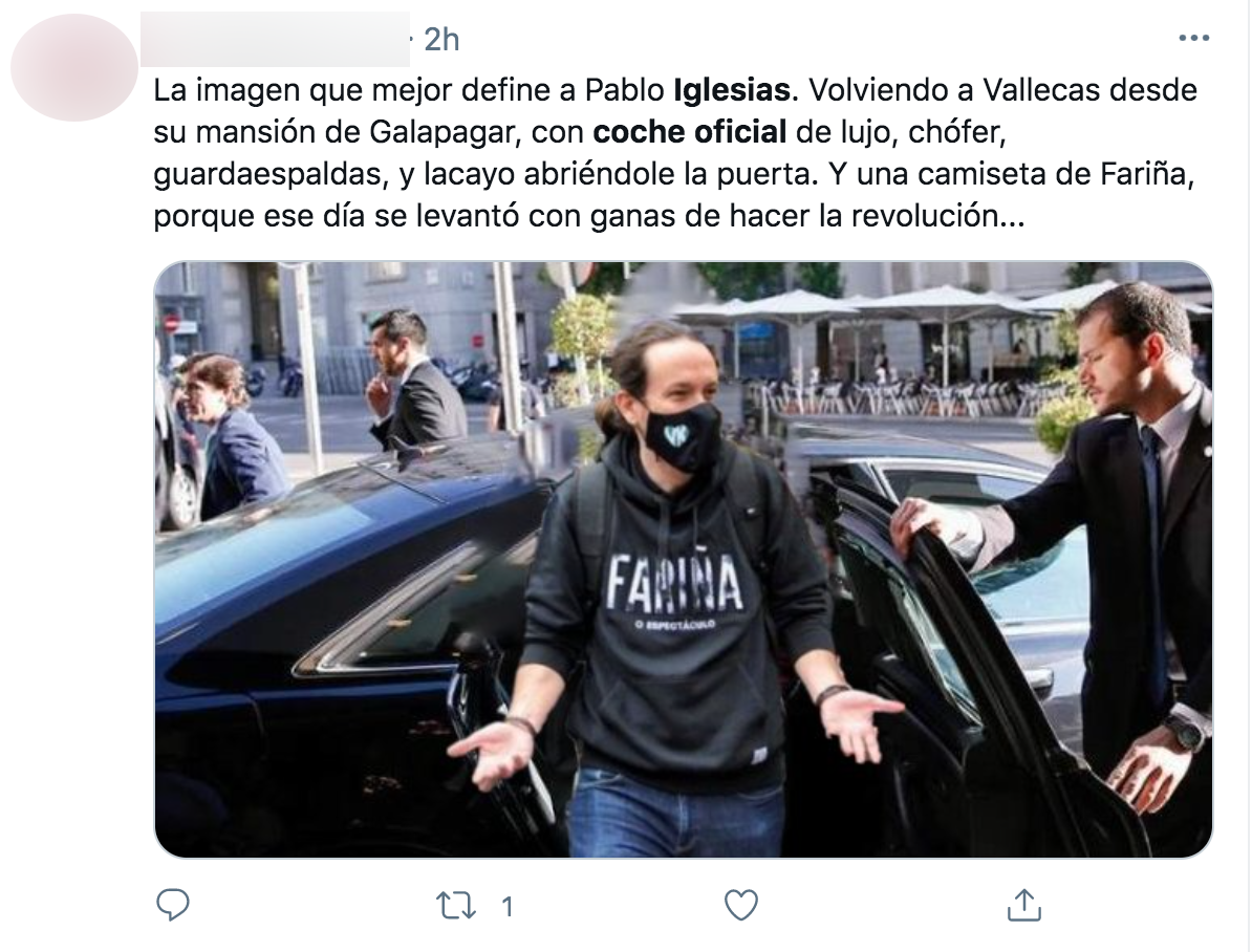 cubierta Incitar surf No, esta foto de Pablo Iglesias saliendo de un coche oficial no es real: es  un montaje · Maldita.es - Periodismo para que no te la cuelen